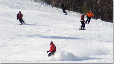 Skiing Blue Mountain, Ontario